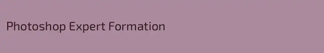 Photoshop Expert Formation